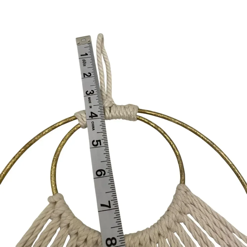Macrame Wall Hanging Dreamcatcher Boho Hippie Festival Good Vibes Decor Tranquil